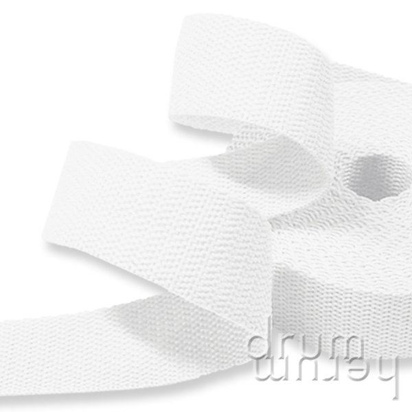 Gurtband SOFT 20 mm breit | 900 weiß