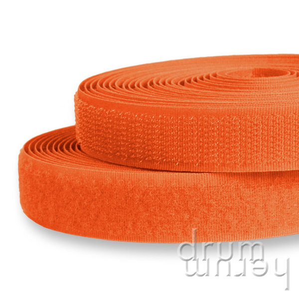 Klettband komplett 20 mm breit | 210 orange (1 Meter)