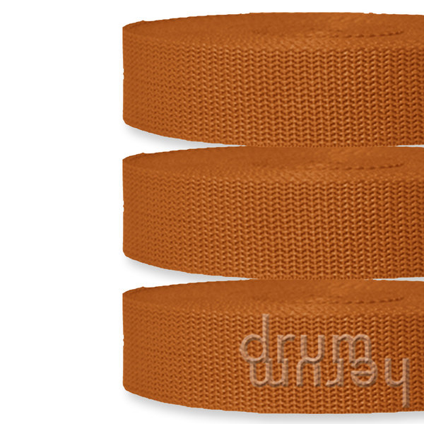 Gurtband BASIC 20 mm breit | 823 orangebraun